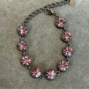 Pink Crystal rhinestone bracelet